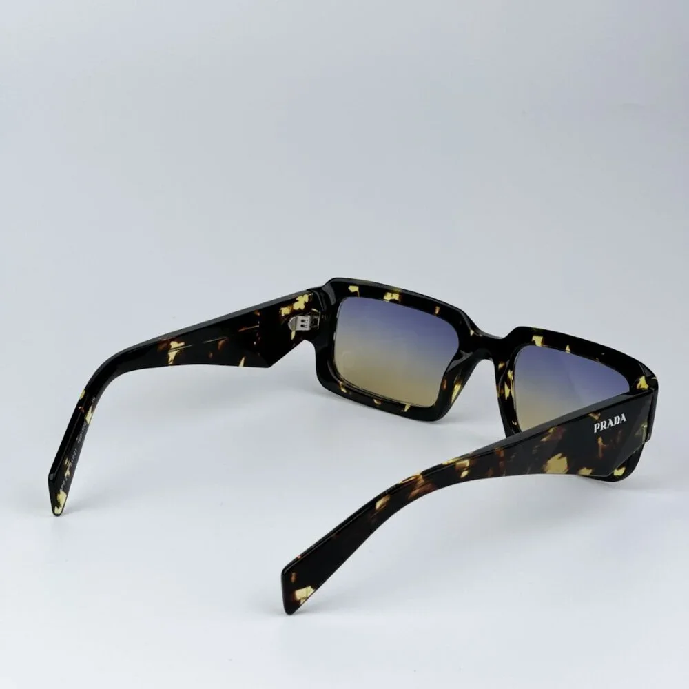 Prada PR27ZS 16O50E BRAND NEW Sunglasses Black Tortoise Gradient Yellow Unisex